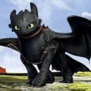 A realistic Toothless Dragon figure